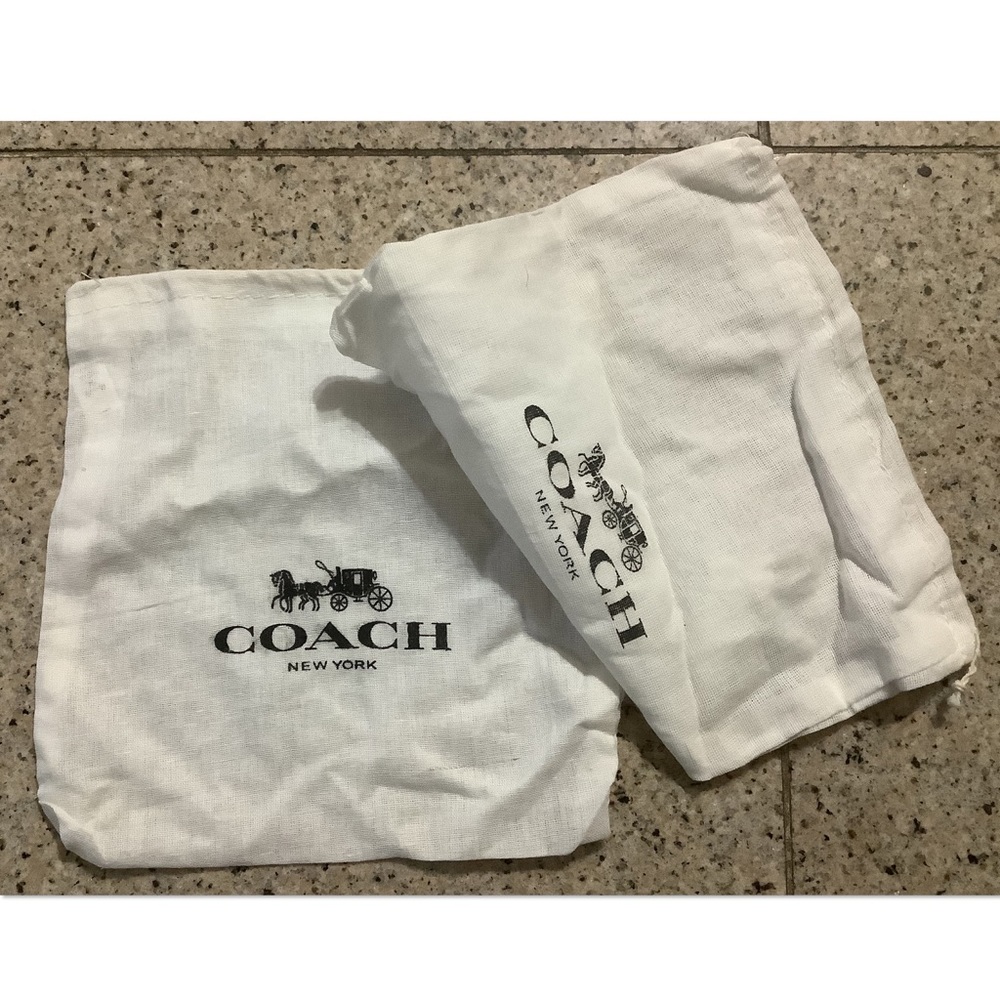 2 Coach medium dust bags